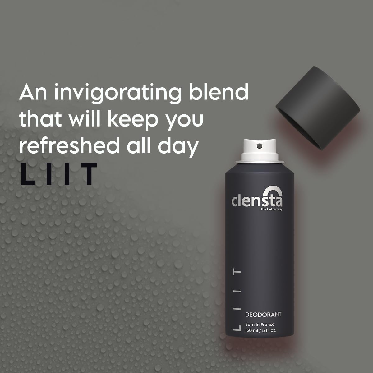 Clensta LIIT Deodorant Body Spray , 150 ML