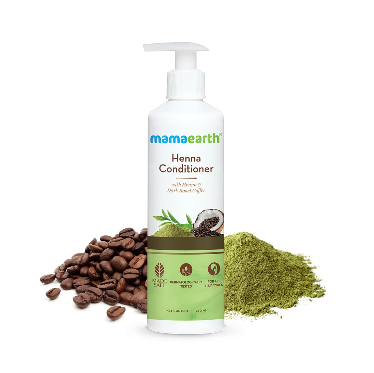 Mama Earth Henna Conditioner with Henna and Deep Roast Coffee - 250 ML