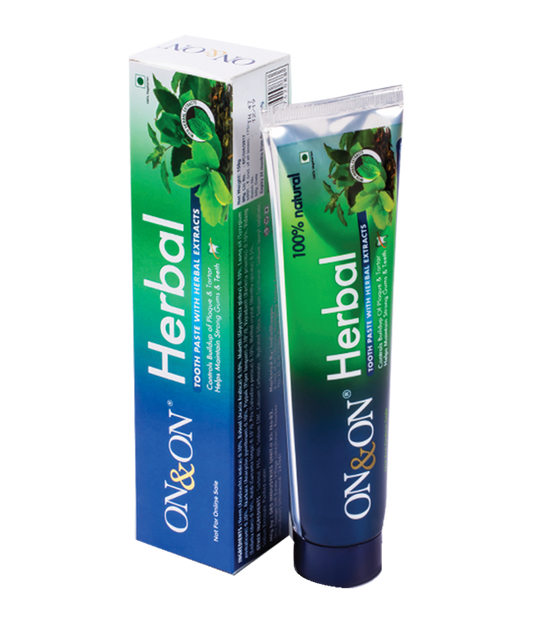 On & on Herbal Tooth Paste With Herbal Extracts (150g)