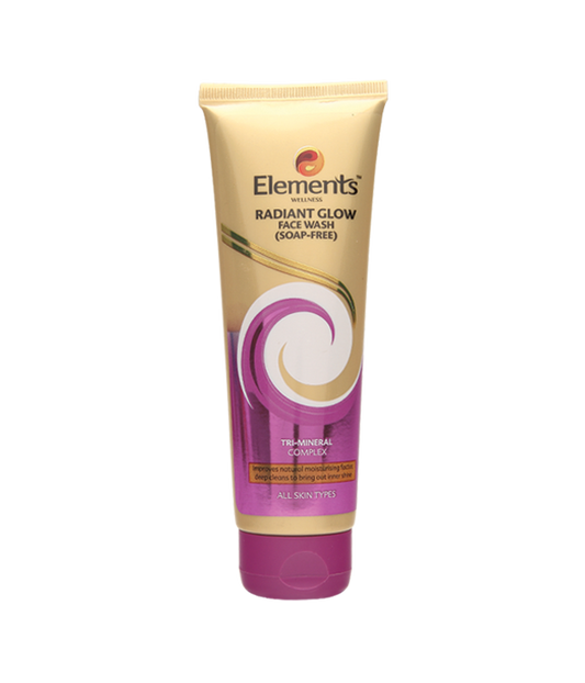 Elements Wellness Radiant Glow Face Wash Soap Free (100g)