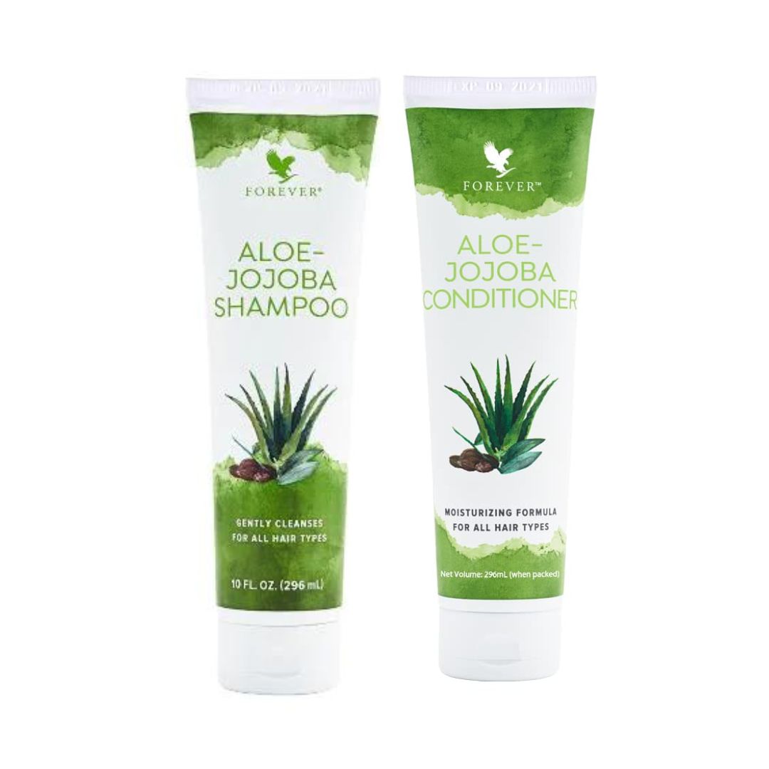 Forever Aloe Jojoba Shampoo + Jojoba Conditioner (296 ML Each)