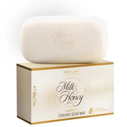 Oriflame Milk and Honey Gold Softening Creamy Soft Bar Soap (Pack of 2) - 100gm Each